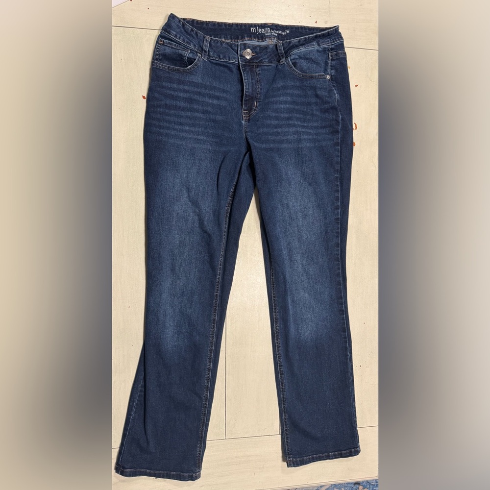 Maurice’s Women's Dark Blue Stretch Jeans 14 W Long NWOT